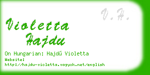 violetta hajdu business card