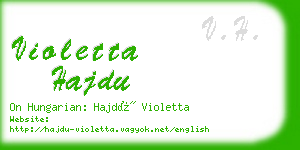 violetta hajdu business card